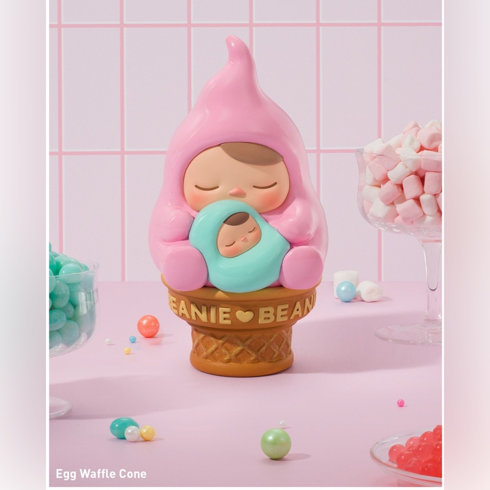 POPMART - Pucky, Egg Beanie, Figurine -"Egg Waffle Cone" UNBOXED/Sealed